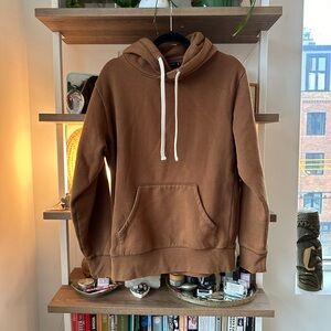 simons • heavyweight organic cotton poly hoodie rust